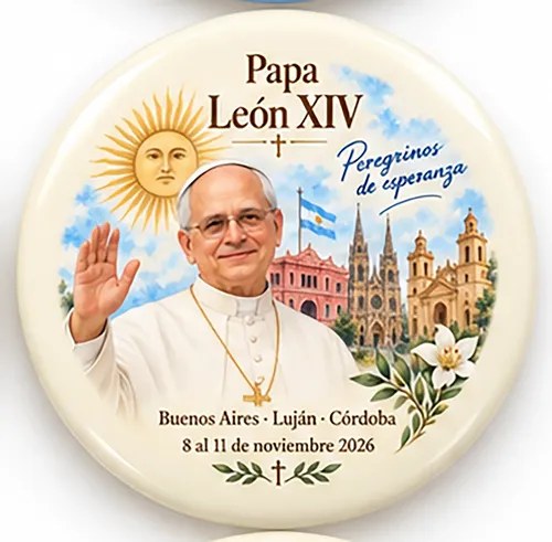 Pin Prendedor Visita Papa Leon Xiv A Argentina Papa Leon Xiv Diseño 11