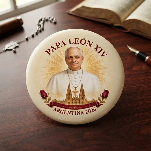 Pin Prendedor Visita Papa Leon Xiv A Argentina Papa Leon Xiv Diseño 02