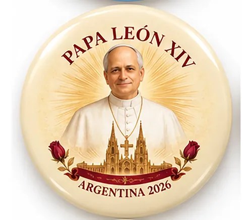 Pin Prendedor Visita Papa Leon Xiv A Argentina Papa Leon Xiv Diseño 02 - 2