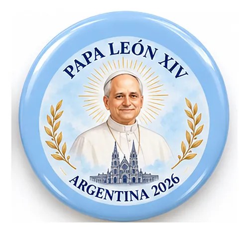 Pin Prendedor Visita Papa Leon Xiv A Argentina Papa Leon Xiv Diseño 10