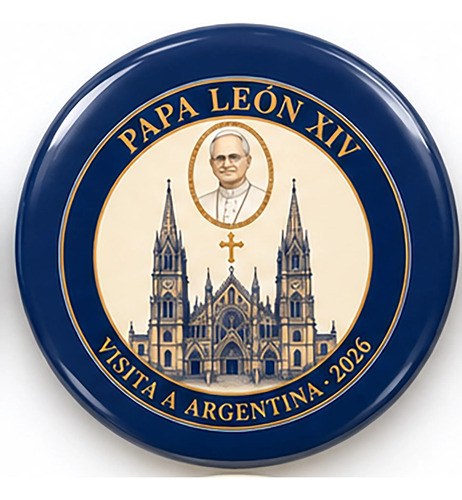 Pin Prendedor Visita Papa Leon Xiv A Argentina Papa Leon Xiv Diseño 04