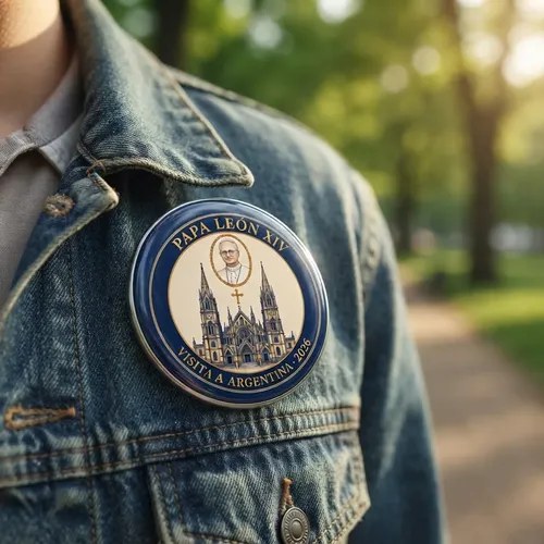 Pin Prendedor Visita Papa Leon Xiv A Argentina Papa Leon Xiv Diseño 04 - 2