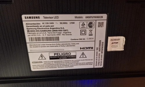 Smart Tv Samsung Un58tu7000gczb - No Funciona - 3