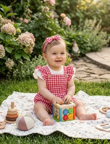 Conjunto 3 Piezas Remera Jumper Y Vincha De Beba Rojo 18-24 M - 2