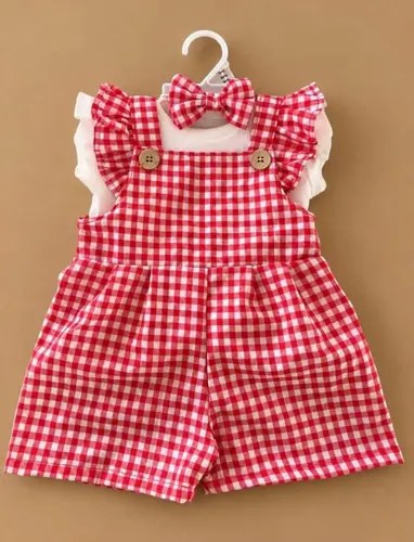 Conjunto 3 Piezas Remera Jumper Y Vincha De Beba Rojo 18-24 M - 3