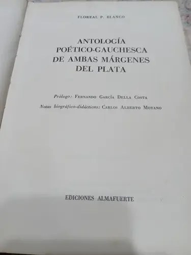 Antologia Poetico-gauchesca De Ambas Margenes T/madera - 3