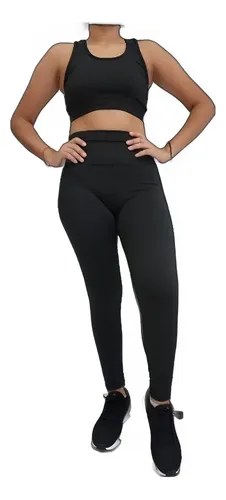 Calza Tiro Alto+top Delycra Ideal Para Todo Deporte Jp Sport - 3