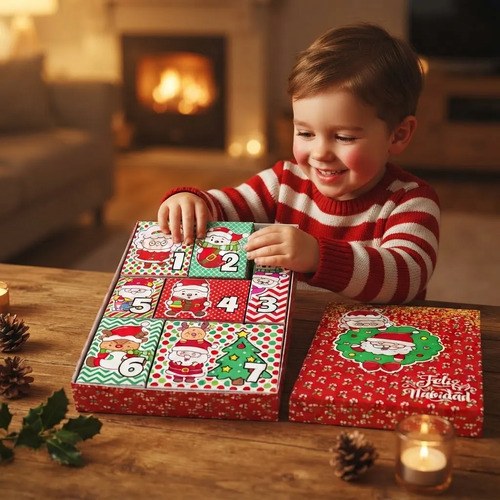 Calendario Adviento 7 Días 7 Sorpresas Temáticas Navidad Perritos - 2
