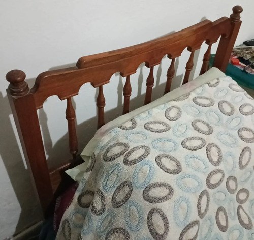 Cama Clásica De 1 Plaza De Madera 200cm X 90cm Marrón Clasico Vintage - 2