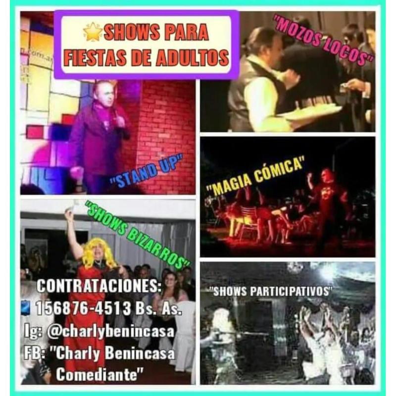 Humoristas Shows Para Fiestas Mozos Locos Transformistas Stand Up