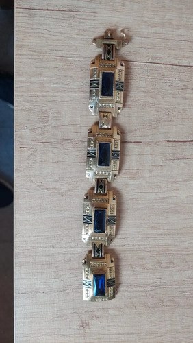 Pulsera Friedrich Speidel Art Deco 1930 Consultar Stock Dorado Oscuro 18 Cm - 3