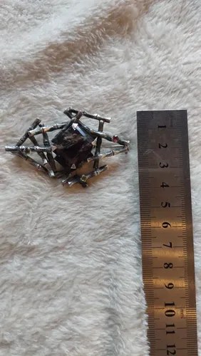 Prendedor Cañas Plata Con Piedras Diseñador Consultar Stock Plateado