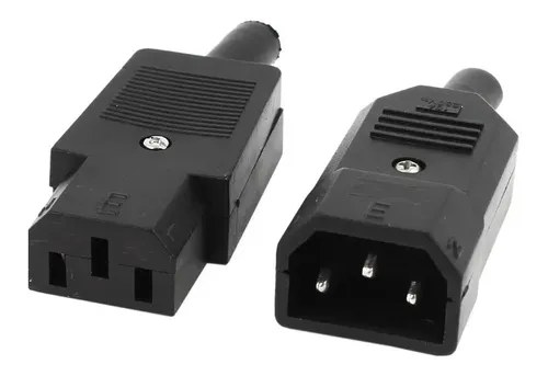 2 Fichas C13 Y C14 Para Armar Cable ´power Upc, Cpu, Etc