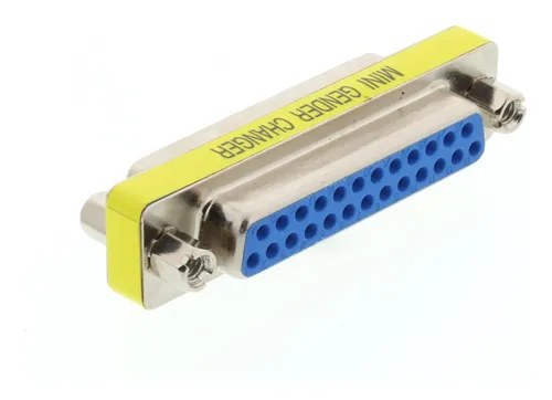 Adaptador Db25 Hembra A Db25 Hembra Mini Gender Fac Medicina - 2