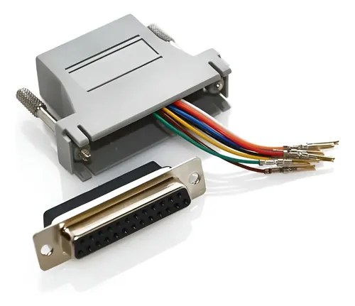 Adaptador Db25 Hembra A Rj45 Hembra Pinout Configurable Ctro
