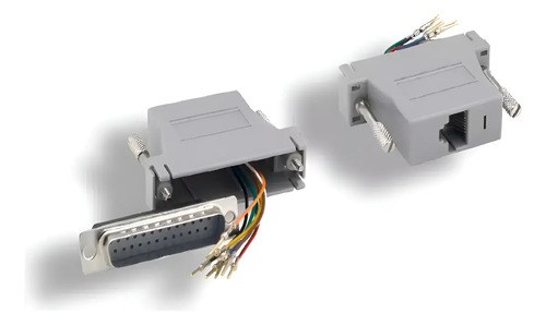 Adaptador Db25 Macho A Rj45 Hembra Pinout Configurable Ctro