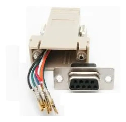 Adaptador Db9 Hembra A Rj45 Hembra Desarmable