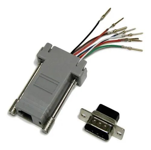 Adaptador Db9 Hembra A Rj45 Hembra Desarmable - 2