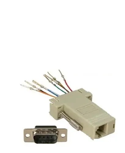 Adaptador Db9 Macho A Rj45 Hembra Desarmable