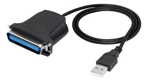 Adaptador De Cable Paralelo A Usb Notebook Pc Cpu Negro - 2