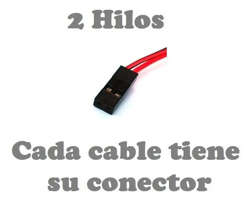 Cable 2 Vías Con Conector A Mother Para Soldar - 3