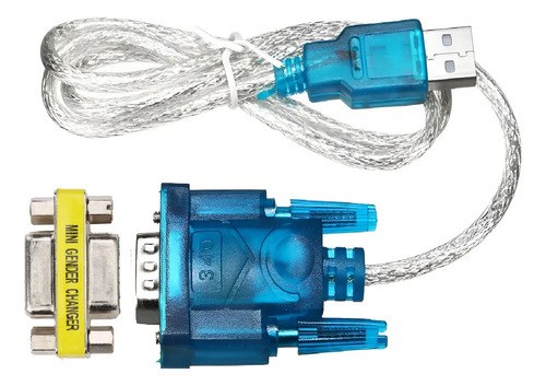 Cable Adaptador Usb A Rs-232+ Cupla Db9 Doble Hembra Centro