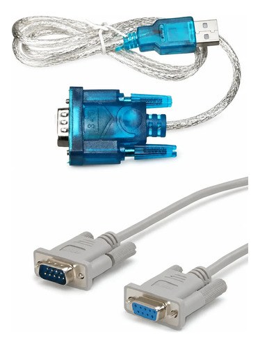 Cable Balanza Kretz Aura Eco 2 Ppi A Pc 3,50 Mt + Cable Usb Gris/azul