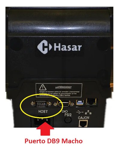 Cable Datos Impresora Fiscal Hasar Serie Rs-232 Ver Modelos Gris - 2