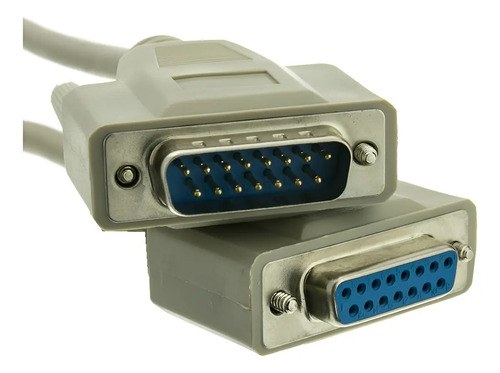 Cable Db15 2 Hileras ( No Vga) 3 Mts Macho Hembra Extensor - 2