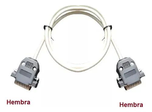 Cable Db15 2 Hileras ( No Vga) Hembra Hembra Pin To Pin 1 Mt Gris - 2