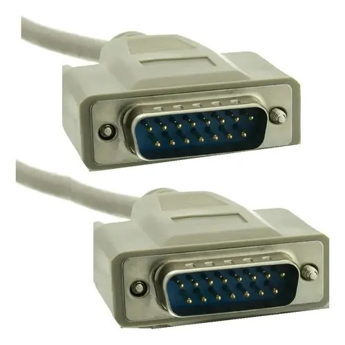 Cable Db15 2 Hileras ( No Vga) Macho Macho Pin To Pin 1 Mt