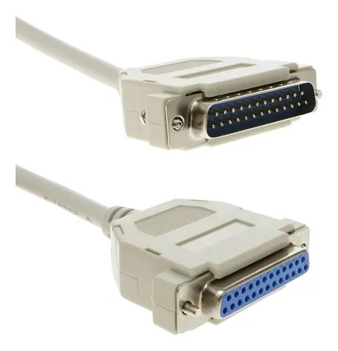 Cable Db25 Extensor Pin A Pin Testeado Mh 7,5 Metros Centro Beige