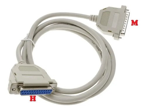 Cable Db25 Extensor Pin To Pin Testeado Mh Fac Medicina Caba Beige - 2