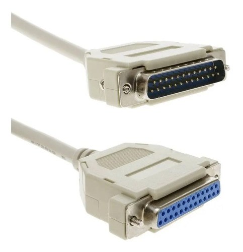 Cable Db25 Macho Hembra 2,90 Mts 25 Hilos Completos Ilda Cnc Beige - 2