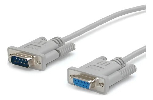 Cable Db9 Rs232 M H Null Modem 2,65 Mts Centro Gris - 2