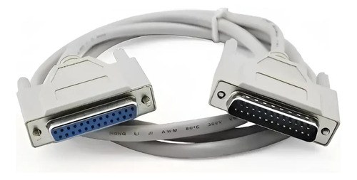Cable De Extensión Paralelo Db25 Hembra X Db25 Macho 1,80 Metros Color Beige