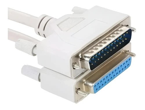 Cable De Extensión Paralelo Db25 Hembra X Db25 Macho 1,80 Metros Color Beige - 4