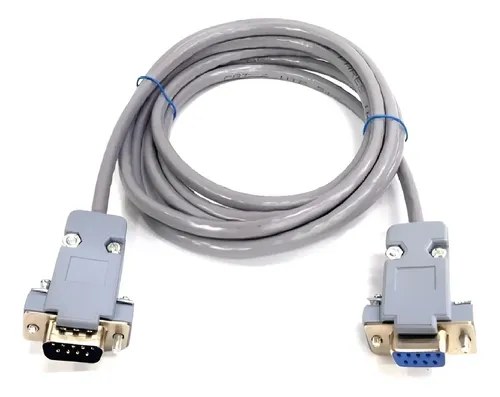Cable Extender Alargue Db9 M/h 5 Metros Derecho Congreso Gris