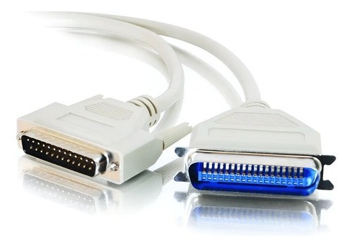 Cable Impresora Paralelo Db25 Macho A Centronics 36 X3 Ctro Gris