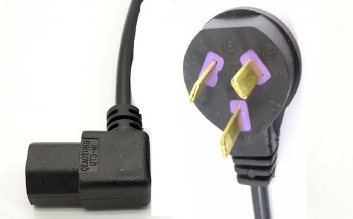 Cable Interlock 220 A C13 Acodado 90° 2,20 Mts Pccom Systems