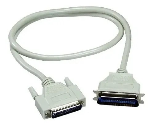 Cable Lpt1 Paralelo Db25 Macho A Centronics 36 Macho Gris