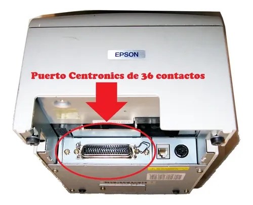 Cable Usb A Paralelo Para Epson Tm U220 Tipo Centronics Ctro Negro - 2