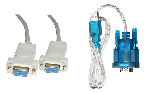 Cables Balanza Systel Ps 300 O 600 Pilon A Pc 3mts + Usb Gris/azul