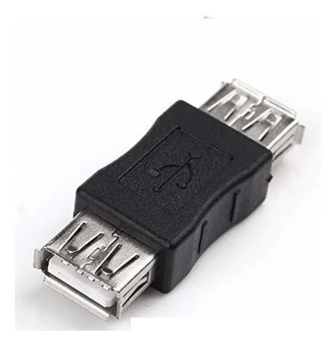 Combo Cable Usb Ab + Cupla Doble Hembra Congreso Negro - 3