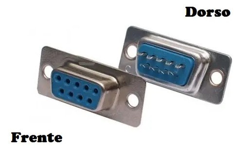 Ficha Doble Db9 Con Conectores H Para Soldar Gris - 2