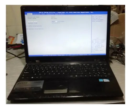 Notebook Msi A6200 A Reparar O Repuestos Negro - 3