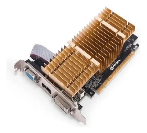 Placa De Video Geforce Gt710 Pcie 2 Gigas Ddr3 Vga Hdmi Dvi
