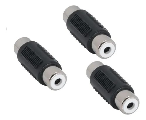X 3 Unidades Adapter Rca Doble Hembra Pccom Systems Congreso