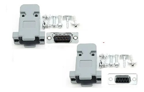 X10 U 2 Fichas Db9 Rs-232 Serial Para Soldar Armar Cable M H