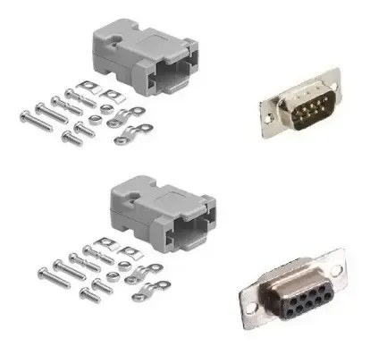 X10 U 2 Fichas Db9 Rs-232 Serial Para Soldar Armar Cable M H - 2